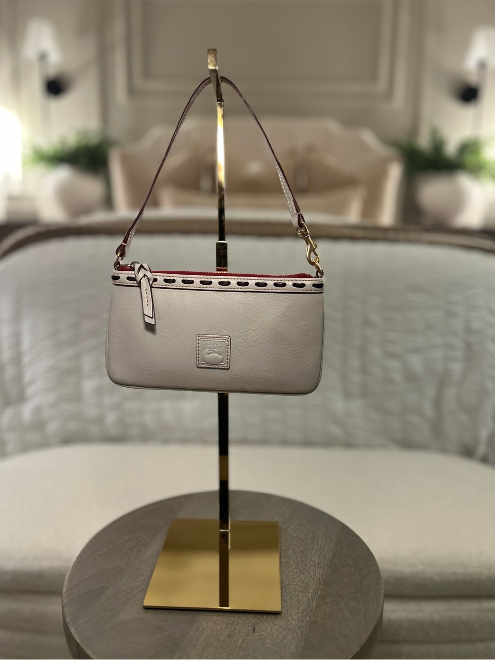 Dooney and Bourke Florentine Large Slim Wristlet Wallet in ECRU